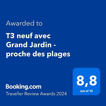 T3 Neuf Avec Grand Jardin - Proche Des Plages แซ็งต์-ซีร์-ซูร์-แมร์ ภายนอก รูปภาพ